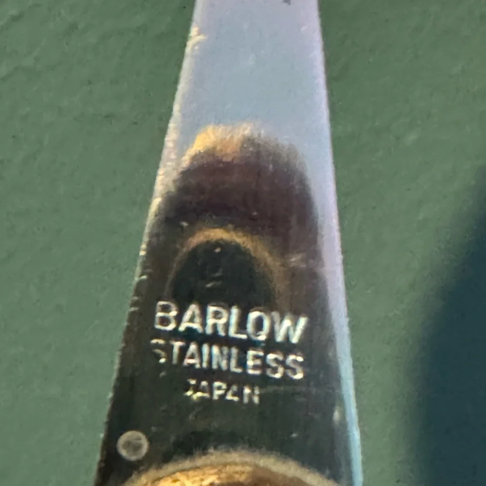 Vintage BARLOW CHEESE Server SLICER - Stainless, JAPAN - American Express Logo